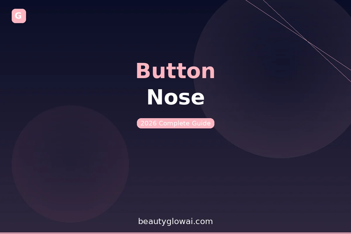 Close-up showing a button nose shape with soft, rounded features