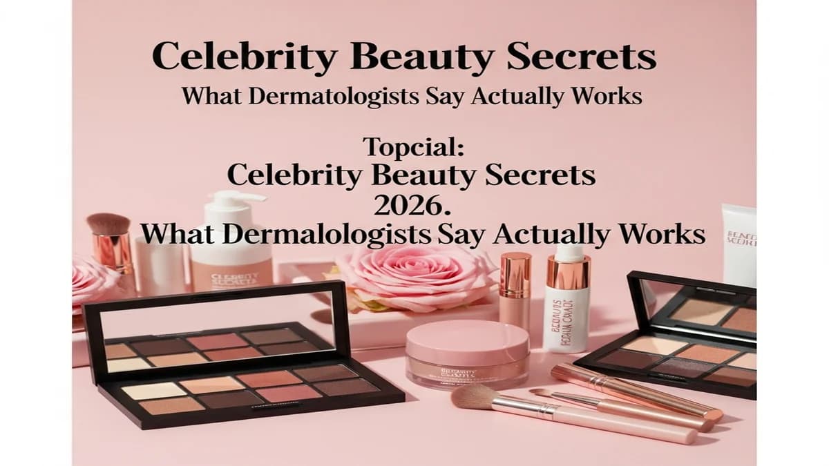 Cover image for Celebrity Beauty Secrets 2026: What Dermatologists Say Actually Works