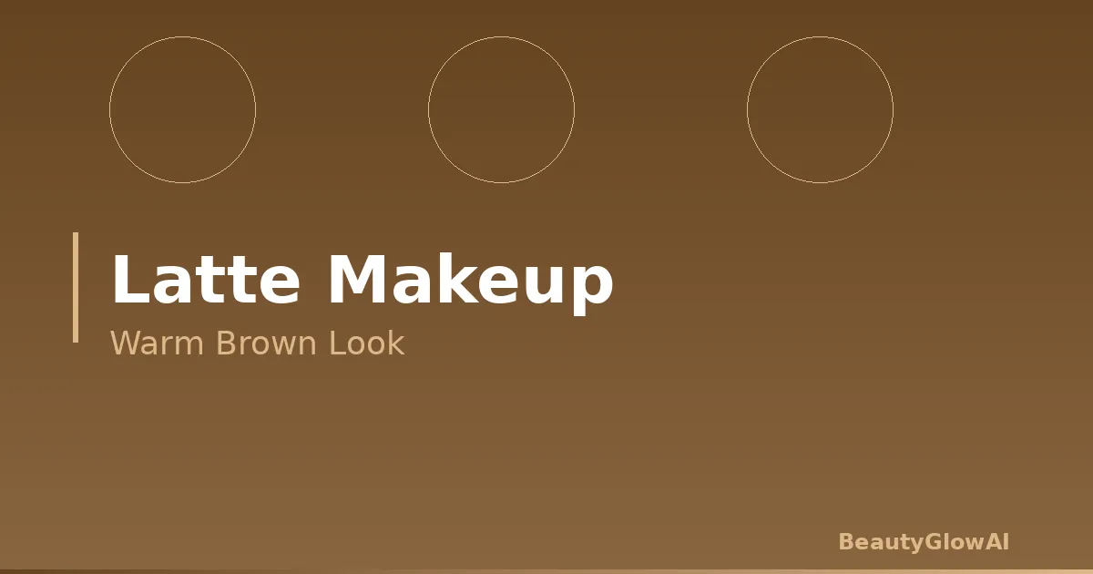 Warm brown monochromatic latte makeup look on a woman