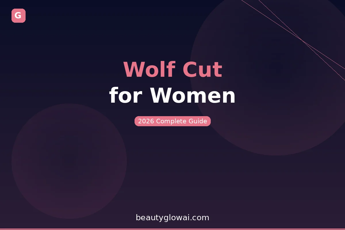 Woman with a stylish wolf cut hairstyle showing layered volume and texture